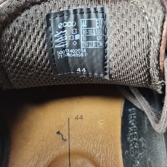 Ecco Helsinki 2 Oxford Lace Up Brown Leather Shoes Bike Toe Sz EU 44 US 10-10.5